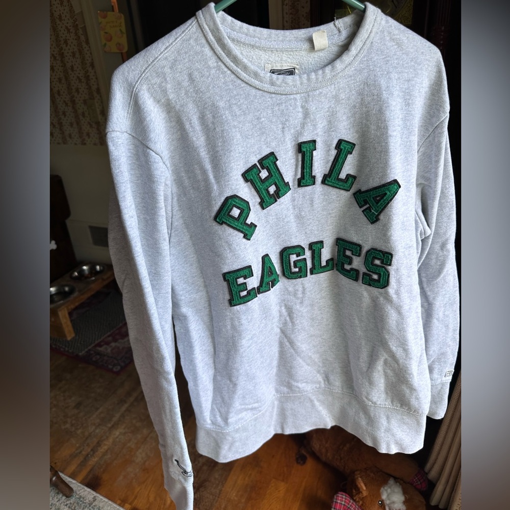 Philadelphia Eagles Women's Gray Crewneck Sweatshirt